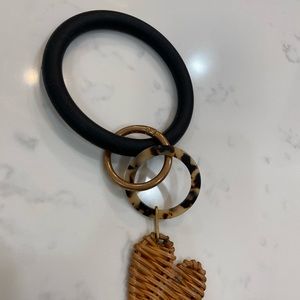 JCrew Keychain - with silicone wristband - used